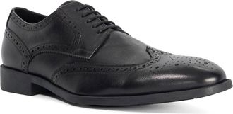 Dune London Mens Sunni - Leather Gibson - Black - Size UK 12