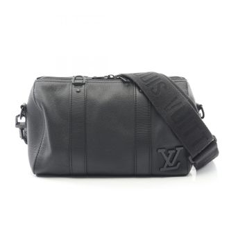 Louis Vuitton Black Leather Shoulder Bag (Pre-Owned)