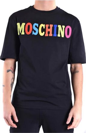 Moschino Stijlvol T-shirt - Heren - T-shirts - Zwart - L - Katoen - Tops
