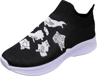 Generic Womens Running Shoes Ladies Breathable Sneakers Synthetic Textile Walking Lightweight Comfortable Wedge Chunky Colorful Lifestyle for Flat Feet Planta