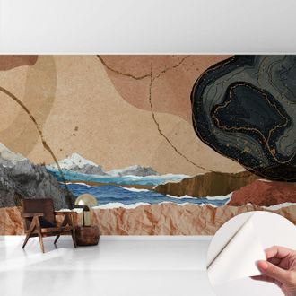 Tulup Fotomurale Adesivo - Parete Decorativa - Decorazione Casa - Stile Moderno Parete - Paesaggio Astratto 416x254 Cm