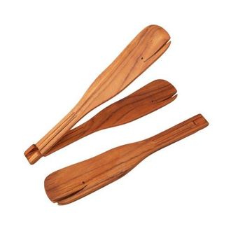 Be Home Teak Whale Flip Tongs in Brown at Nordstrom