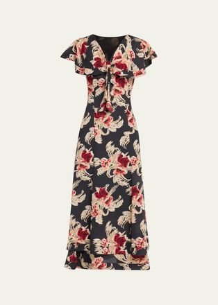 Cinq &agrave; Sept Anthony Wilted Poppy Maxi Dress