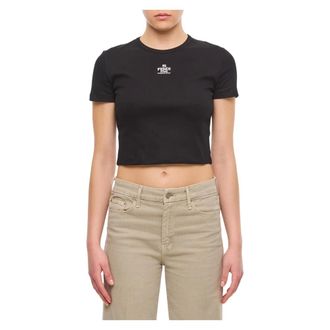 Fendi T-Shirts, female, Black, L, Top