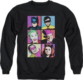 Gildan Batman Classic Tv Pop Cast Adult Crewneck Sweatshirt