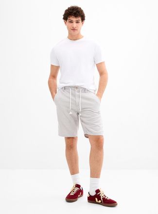 Projek Raw Mens Houndstooth-like knit Bermuda Shorts