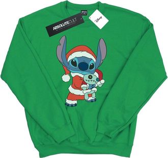 Disney Heren Lilo en Stitch Kerst Sweatshirt (Iers Groen)