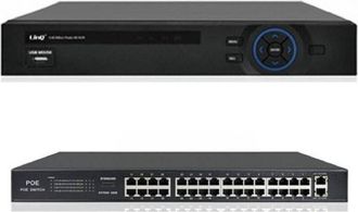Trade Shop Trade Shop - Kit Nvr Hd 32 Canali + Switch Poe 32 Porte 1080p 500w 5 Milioni Di Pixel Nvr3232