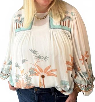 Bl^nk London Tiara Top - Plus In Monkey