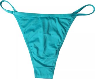 Dolce & Gabbana Blue Green Nylon Beachwear Swimwear Bottom Womens Bikini