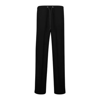 Moncler Straight Trousers, female, Black, S, Black Joggers Autumn-Winter 2024 Collection