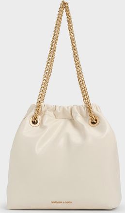 Charles & Keith Caia Chain-Handle Tote Bag