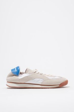Bimba & Lola Suede & Nylon Elastic Sneakers in Off White at Nordstrom, Size 40