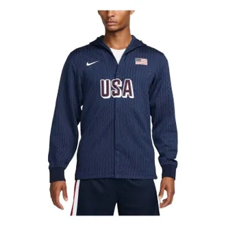Nike Dri-FIT ADV USA Basketball Game Jacket Obsidian White FQ0306-451