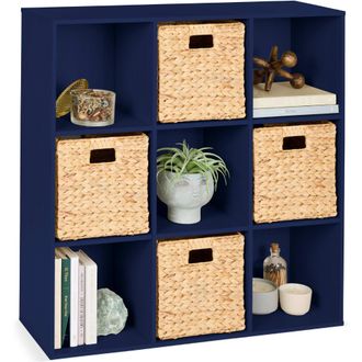 Best Choice Products 9-Cube Bookshelf, 13.5in Display Storage System, Organizer w/ Removable Back Panels