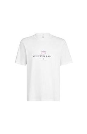 Brunello Cucinelli T-shirt with print in White at Nordstrom, Size Xxx-Large Eu