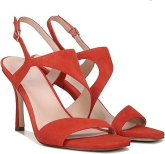 27 EDIT Women Suede Leather Strappy Sandals In Orange
