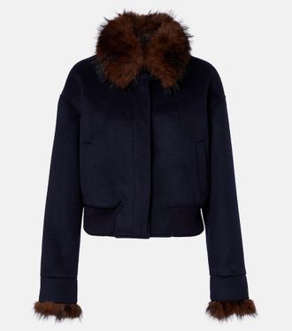 Self Portrait Chaqueta con teddy