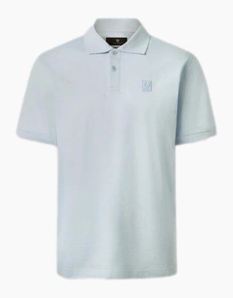 Belstaff Mens Belstaff Steel Polo Shirt Sky Blue - Size: 40