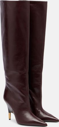 Khaite Bella 100 leather knee-high boots