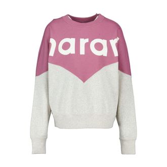 Isabel Marant Color-Block Cotton Sweatshirt - mauve