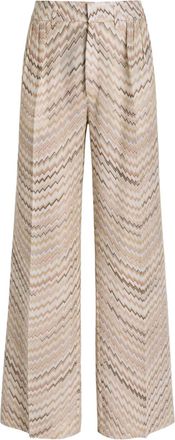 Missoni Pantaloni sartoriali con motivo chevron - Toni neutri
