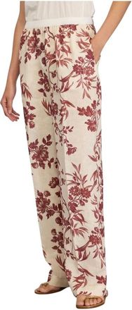 Semicouture Broeken, Dames, Veelkleurig, S, Katoen, Confort Palazzo Broek