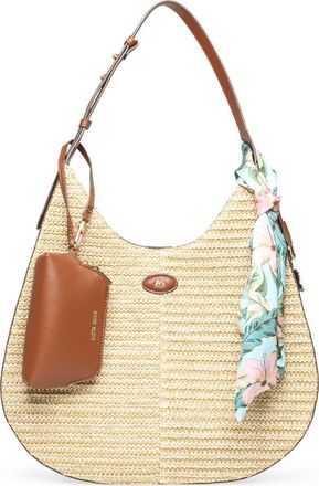 Anne Klein Woven Hobo Shoulder Bag in Hazelnut at Nordstrom Rack