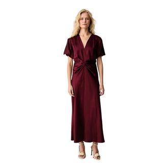 Victoria Beckham Abito Midi Eve - - Dresses - Donna - Rosso - XS