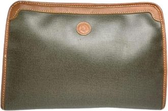Dior Pre-owned Clutches, female, Gray, Size: ONE SIZE Pre-owned Leather Clutch