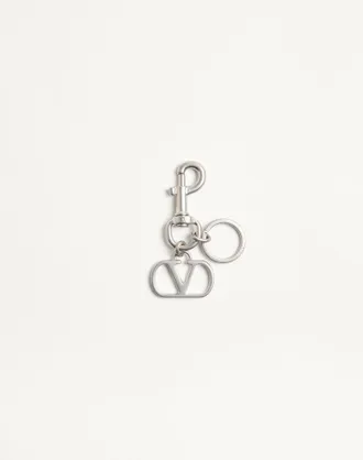 Valentino Garavani Valentino Garavani VLogo Signature Metal Bag Charm With Key Ring