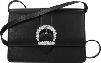 Jimmy Choo London Black Leather Crossbody Womens Bag