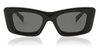 Prada PR 13ZS 1AB5S0 Womens Sunglasses Black Size 50