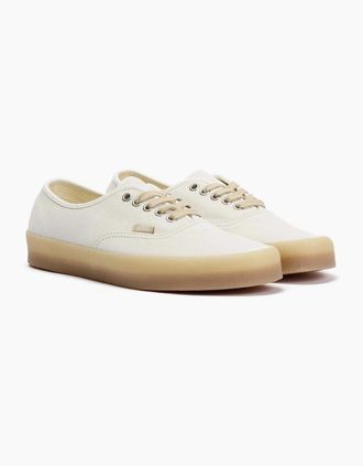 Vans Mens Vans Authentic Crepe Leather Mens Marshmallow Trainers - White - Size: 10