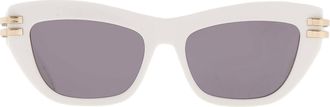 Dior CDIOR B2U Smoke Cat Eye Ladies Sunglasses CD40141U 25A 52