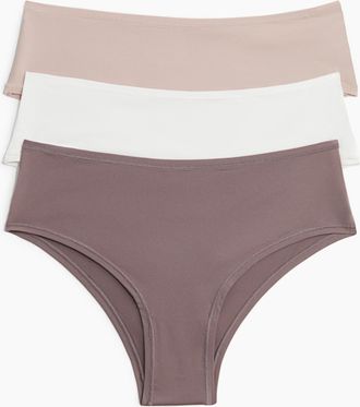 H&M 3er-Pack Hipster aus Mikrofaser - Pink