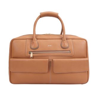 Paul Costelloe Womens Madox Leather Weekender Bag - Brown