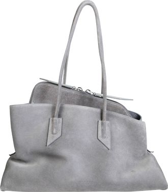 The Attico La Passeggiata Medium Suede Shoulder Bag