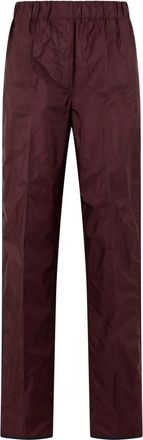 Prada Broeken - Dames - Straight fit broeken - Rood - S - Broeken