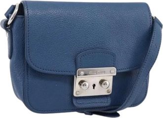 Miu Miu Borsa a spalla con patta Pre-owned - - Pre-owned - Donna - Blu - ONE SIZE