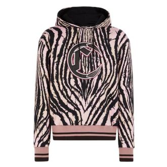 Roberto Cavalli Freedom-Print Tiger Stripes Hoodie, Size X-Large