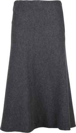 Jil Sander Dames, Rokken, Grijs, Maat: 2XS Wol