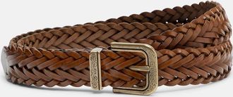 Etro Cintur&oacute;n de piel trenzada