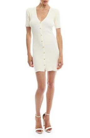 LBLC The Label Sparrow Rib Minidress in Ivory at Nordstrom Rack, Size X-Small