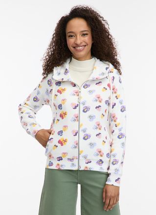 Ragwear Sweatshirt RAGWEAR FLLAWIA PRINT, Damen, Gr. M, ivory, Sweatware, Obermaterial: 70% Baumwolle, 30% Polyester, gemustert, regular fit, Rundhals, Rippb&uuml;