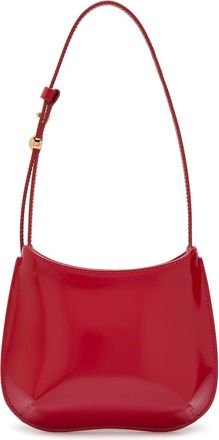 Jacquemus Le Petit Bisou Glossed Leather Shoulder bag - Red - One Size