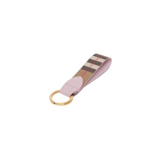 Burberry Portachiavi in tela a scacchi - - Accessories - Donna - Rosa - ONE SIZE