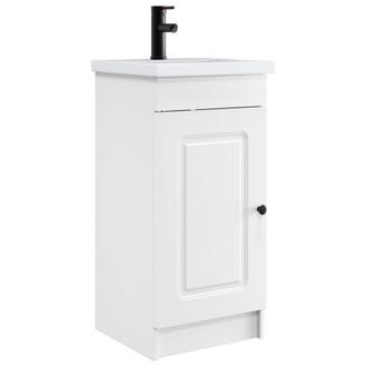 vidaXL Vanidad De Ba&ntilde;o Con Lavabo Blanco 42 X 40 X 84,5 Cm Vidaxl