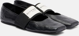 Givenchy Sliced Square leather ballet flats