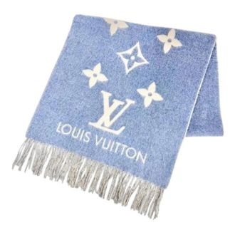 Louis Vuitton Pre-owned Stole - unisex - Louis Vuitton Vintage - Vintage Scarves - Blue - ONE SIZE - Pre-owned